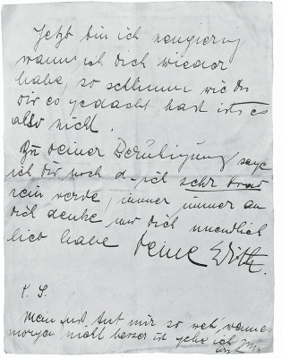 Brief Edith Schieles an Egon Schiele, © IMAGNO/Austrian Archives