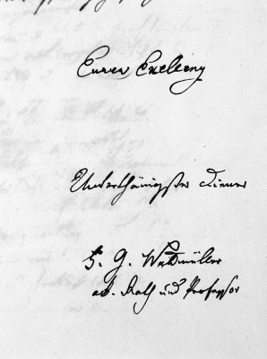 Brief Waldmüllers an Metternich, © IMAGNO/Austrian Archives
