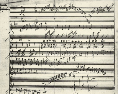 Musiknoten von W. A. Mozart, © IMAGNO/Austrian Archives