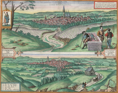 2 Ansichten: (1) Caslau in Böhmen (2) Komotau in Böhmen, © IMAGNO/Austrian Archives