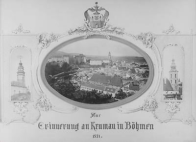 Postkarte Krumau in Böhmen, © ÖNB
