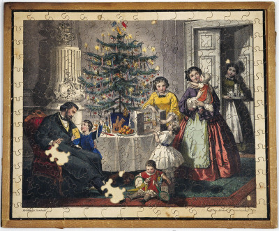 Puzzle mit Weihnachtsmotiv, © IMAGNO/Austrian Archives