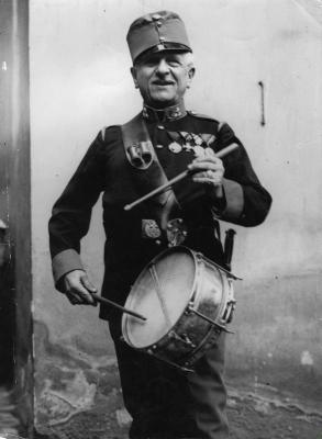 Eduard Baar-Baarenfels als Trommler, © IMAGNO/Austrian Archives (S)