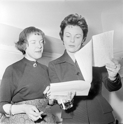 Ingeborg Bachmann und Hilde Krahl, © IMAGNO/Barbara Pflaum