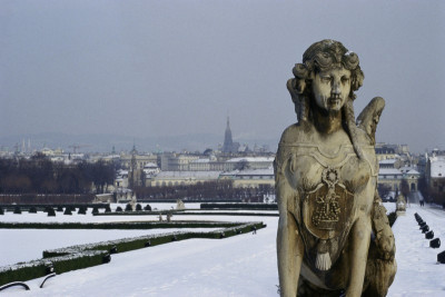 Blick auf Wien vom Park des Schloss Belvedere, © IMAGNO/Dagmar Landova