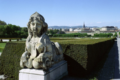 Blick auf Wien vom Park des Belvedere, © IMAGNO/Dagmar Landova