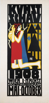 Plakat für die Wiener Kunstschau 1908, © IMAGNO/Austrian Archives