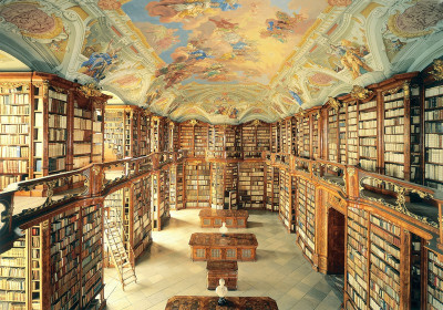 Bibliothek des Augustiner-Chorherrenstifts in St. Florian, © IMAGNO/Gerhard Trumler