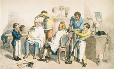 Innenraum eines Friseurgeschäfts, © IMAGNO/Austrian Archives