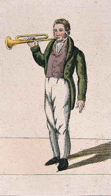 Musiker aus einem Biedermeier-Kartenspiel, © IMAGNO/Austrian Archives