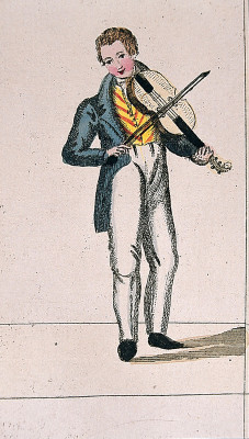Musiker aus einem Biedermeier-Kartenspiel, © IMAGNO/Austrian Archives