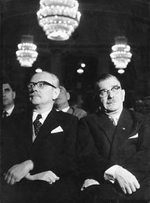 Fritz Bock und Leopold Figl