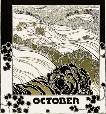 Kalenderblatt October für Ver Sacrum, © IMAGNO/Austrian Archives