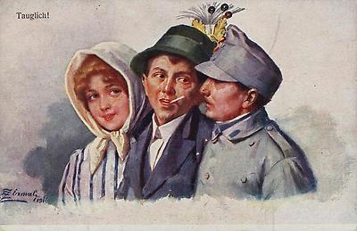 Erster Weltkrieg. Bildpostkarte. Propaganda, © IMAGNO/Archiv Jontes