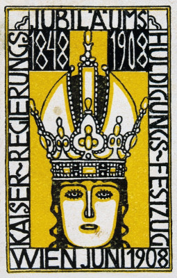 Werbemarke von Bertold Löffler für den Kaiser-Hulg, © IMAGNO/Austrian Archives
