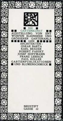 Einladungskarte zur Ausstellung Die Gartenkunst, © IMAGNO/Austrian Archives