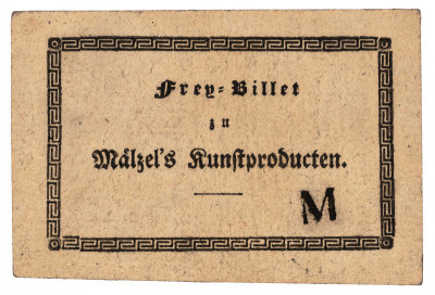 Eintrittskarte zu Mälzel-Vorführung, © IMAGNO/Austrian Archives
