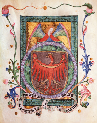 Buchmalerei mit dem Wappen Tirols, © IMAGNO/Austrian Archives
