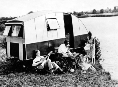 Urlaub mit dem Wohnwagen, © IMAGNO/Austrian Archives