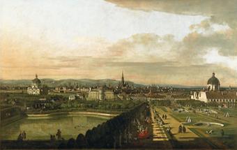 Wien vom Belvedere aus gesehen