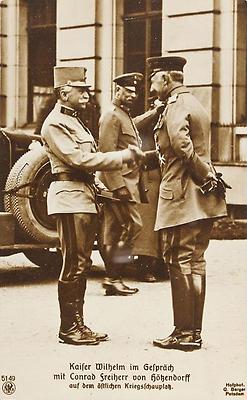 Kaiser Wilhelm II. im Gespräch mit Conrad Freiherr von Hötzendorff, © IMAGNO/Archiv Jontes