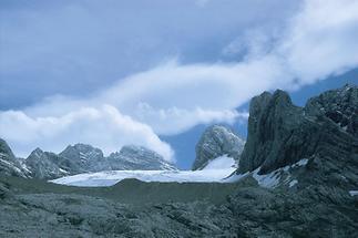 Der Dachstein mit dem Gosaugletscher, Oberösterreich