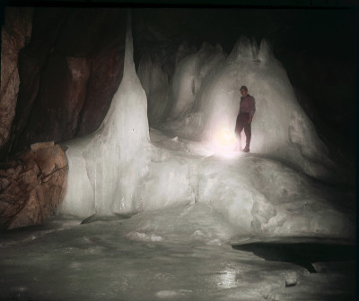 In den Dachstein-Rieseneishöhlen, © IMAGNO/Öst. Volkshochschularchiv