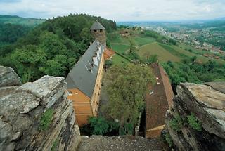 Blick von der Burg Landsberg