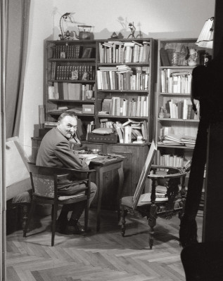 Doderer in seinem Arbeitszimmer, © IMAGNO/Franz Hubmann