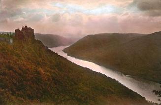 Die Donau bei der Ruine Aggstein