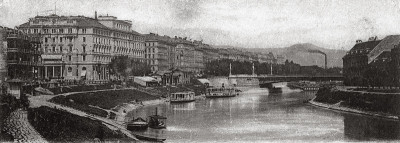 Der Wiener Donaukanal mit der Stephaniebrücke, © IMAGNO/Austrian Archives