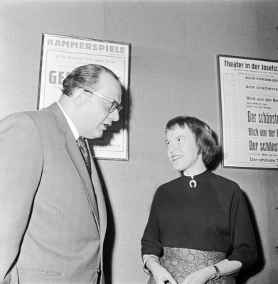 Ingeborg Bachmann und Heinrich Drimmel, © IMAGNO/Barbara Pflaum