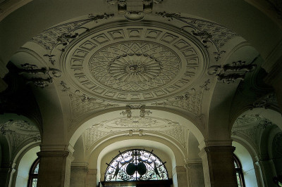 Deckenfresko im Schloss Eckartsau, © IMAGNO/Gerhard Trumler