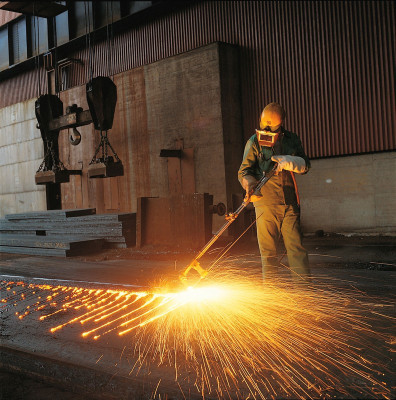 Moderne Stahlindustrie in Linz, © IMAGNO/Gerhard Trumler