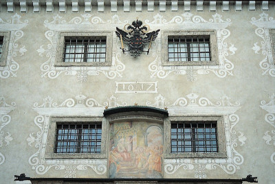 Fassade des Innerberger Stadls in Steyr, © IMAGNO/Gerhard Trumler