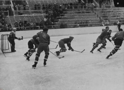 Olmpische Winterspiele 1936 Eishockey, © IMAGNO/Austrian Archives