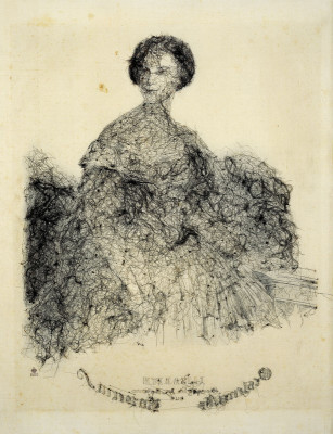 Seidenstickerei mit Portrait der Kaiserin Elisabeth, © IMAGNO/ÖNB