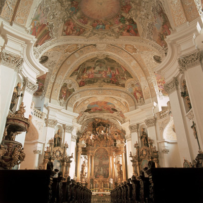 Innenansicht der Klosterkirche im Trappistenkloster, © IMAGNO/Gerhard Trumler