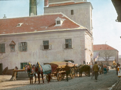 Pferdefuhwerke in Alt Erdberg, © IMAGNO/Öst. Volkshochschularchiv