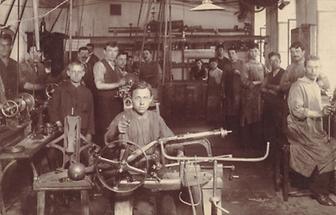 Kinderarbeit in einer Wiener Maschinenfabrik