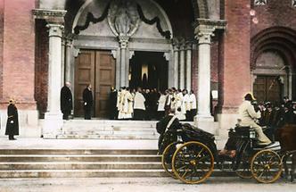 Einweihung Antonskirche durch Kaiser Franz Joseph