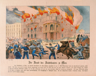 Der Brand des Stadttheaters zu Wien, © IMAGNO/Austrian Archives
