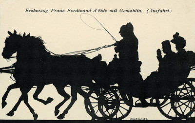 Franz Ferdinand d&#39;Este mit Gemahlin (Ausfahrt), © IMAGNO/Austrian Archives