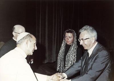 Viktor Frankl mit Papst Paul VI, © IMAGNO/Viktor Frankl Archiv