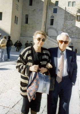 Viktor und Eleonore Frankl an der Klagemauer, © IMAGNO/Viktor Frankl Archiv