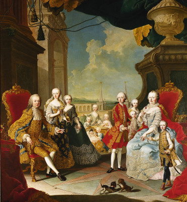 Franz I. Stephan und Maria Theresia im Kreise der Familie, © IMAGNO/Austrian Archives