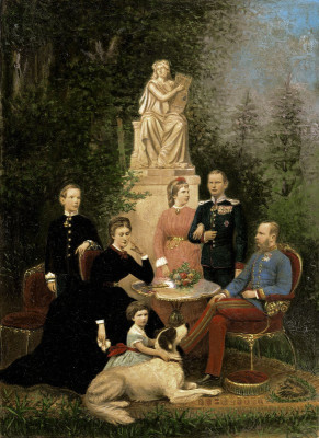 Gruppenportrait von Kaiser Franz Joseph I. und Familie, © ÖNB