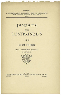 Jenseits des Lustprinzips, © IMAGNO/Sigm.Freud Priv.Stiftung