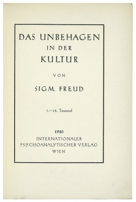 Das Unbehagen in der Kultur, © IMAGNO/Sigm.Freud Priv.Stiftung