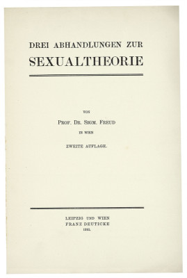 Drei Abhandlungen zur Sexualtheorie, © IMAGNO/Sigm.Freud Priv.Stiftung